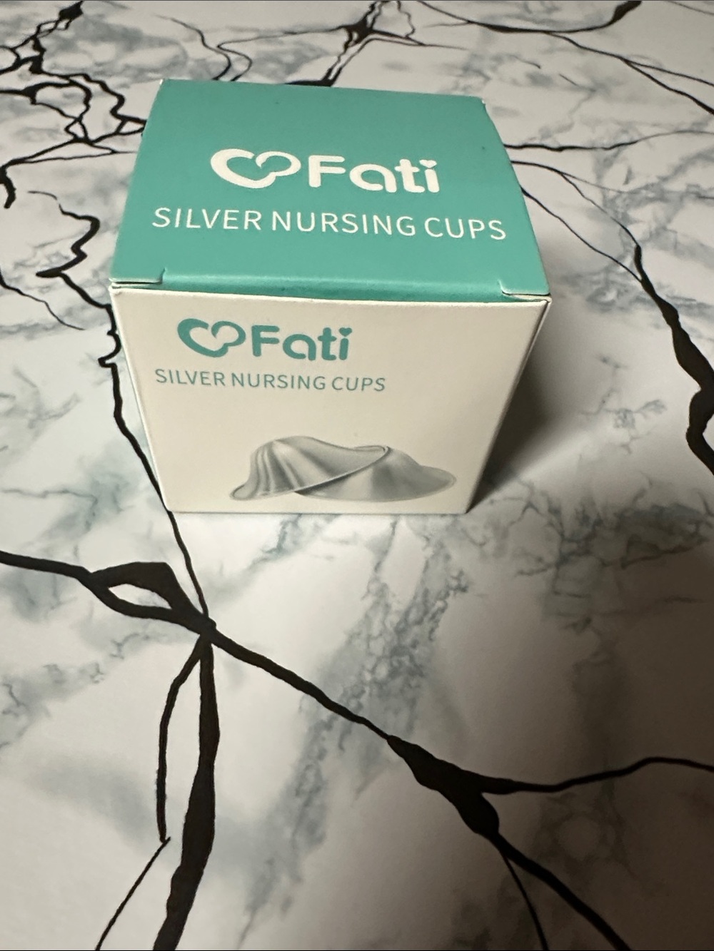 New XL Silver Nursing Cups -Silver